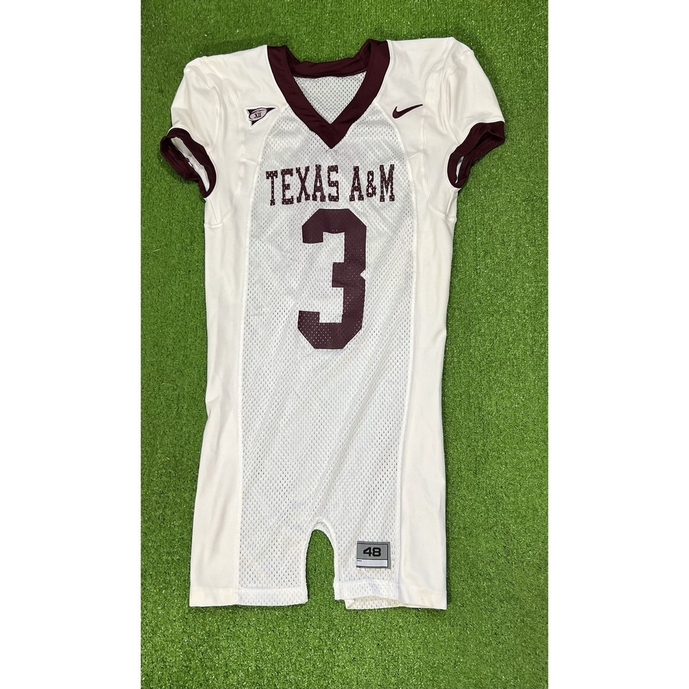Vintage Texas A&M Team Issue Jersey LG SZ‎ 48 Aggie Game Worn Nike Big XII
